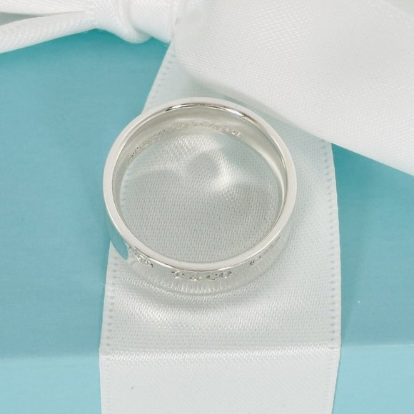 Size 7 Tiffany & Co 1837 Ring in Sterling Silver - Picture 5 of 8